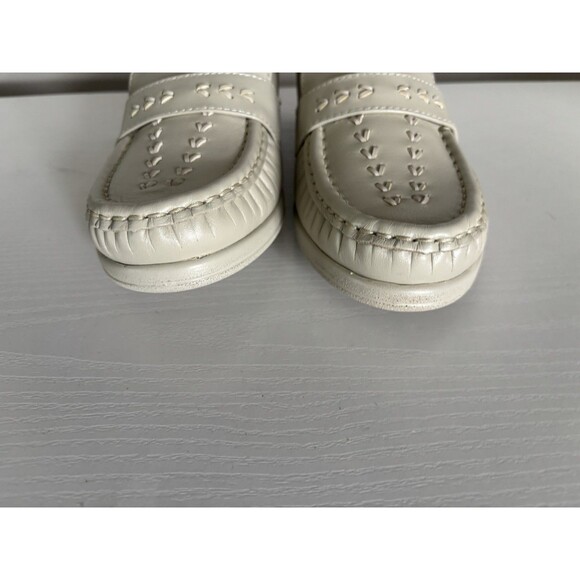 Soft Spots Venus Lite Womens Size 8 Wide Bone Loafer Shoe Oxford Casual Work - Picture 7 of 10